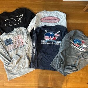 Lot of 5 vineyard vines Long Sleeve Boys Shirts